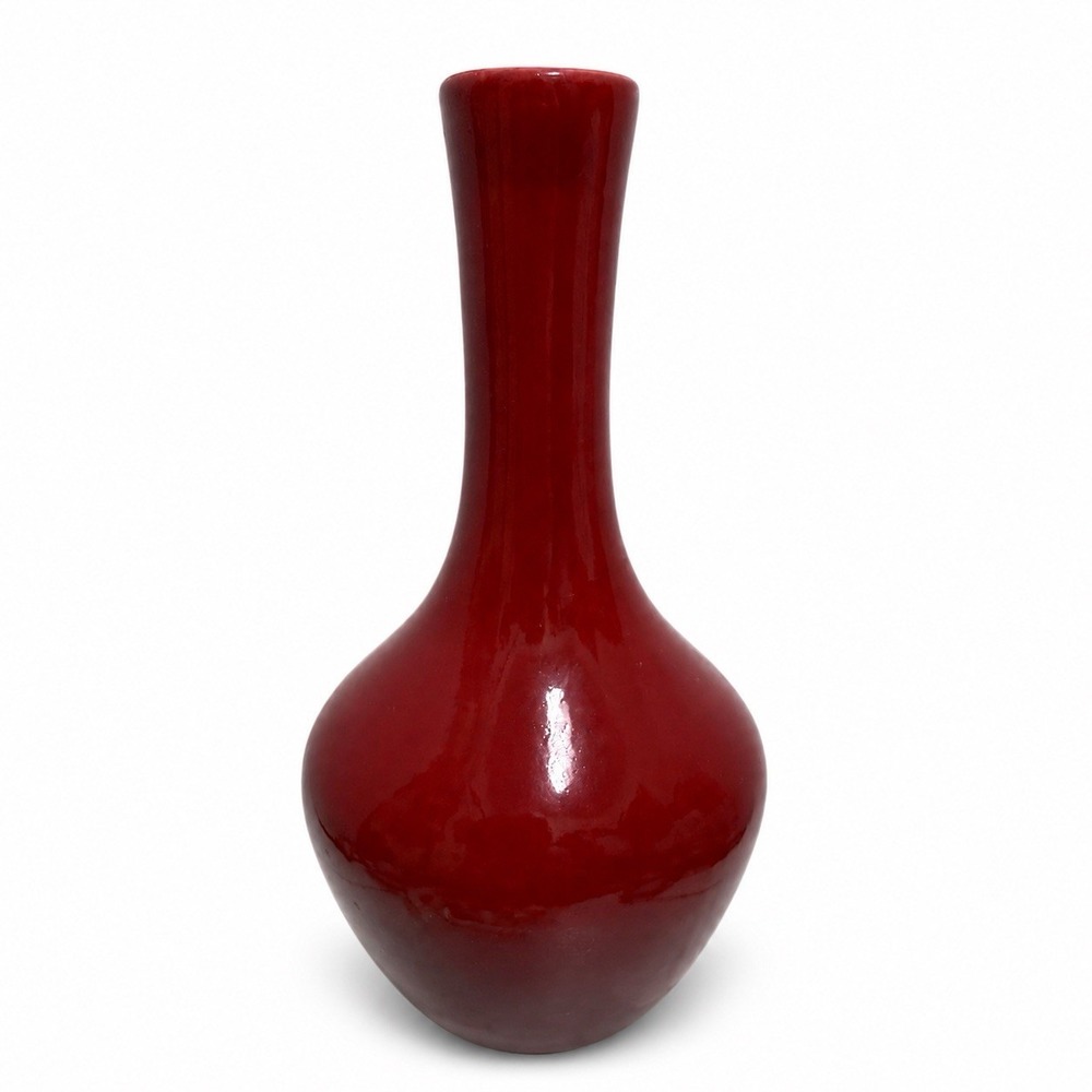 Vintage Haeger USA 382 Bud Vase Haeger Red 5.5" MCM Art Pottery
